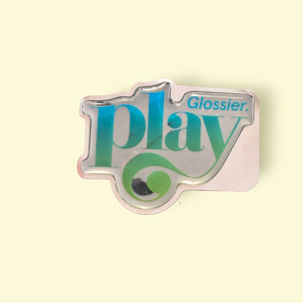 Glossier “Play” Logo Sticker